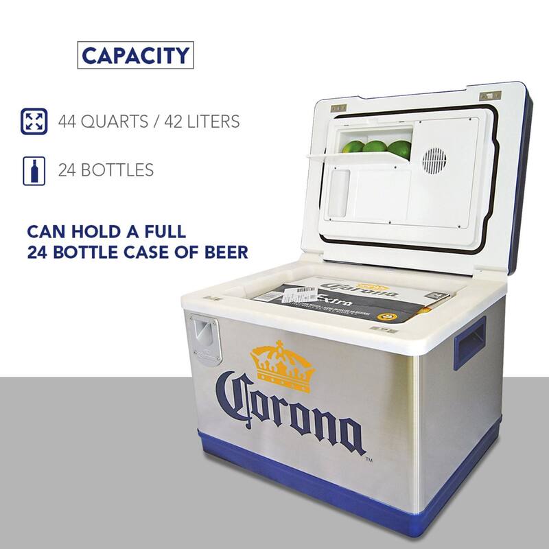 Corona Cruiser Iceless 12V Cooler 24-Bottle (42L) Travel Fridge