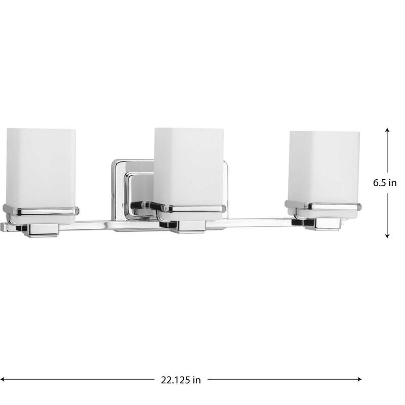 Metric Collection Three-Light Bath & Vanity - 6.5" x 22.125" x 5.25"