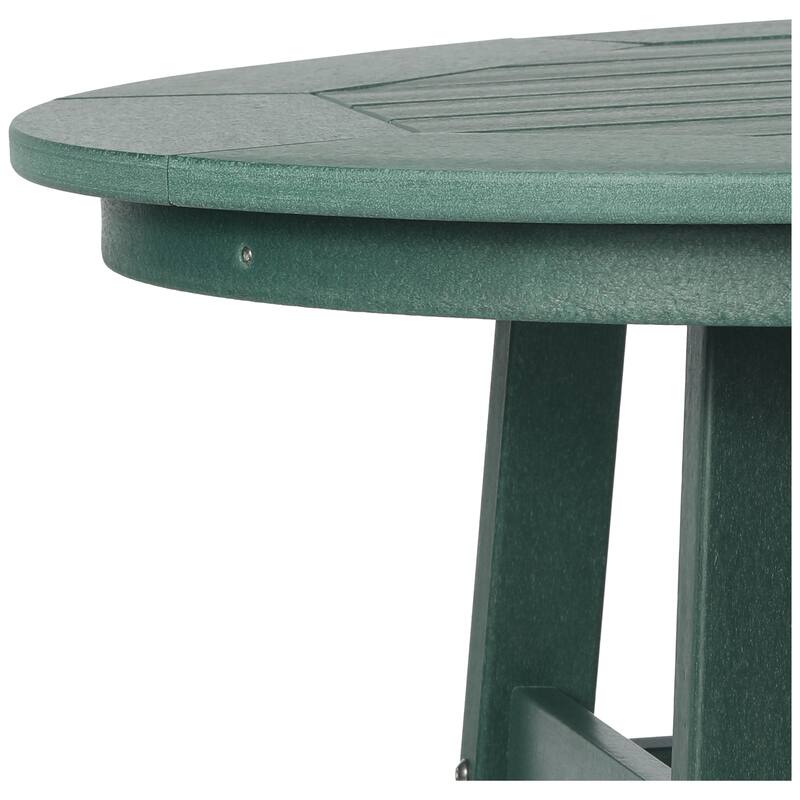 Polytrends Laguna Hdpe All Weather Outdoor Patio 35" Round Bar Table