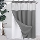 preview thumbnail 2 of 111, No Hook Waffle Weave Shower Curtain with Snap-in Liner