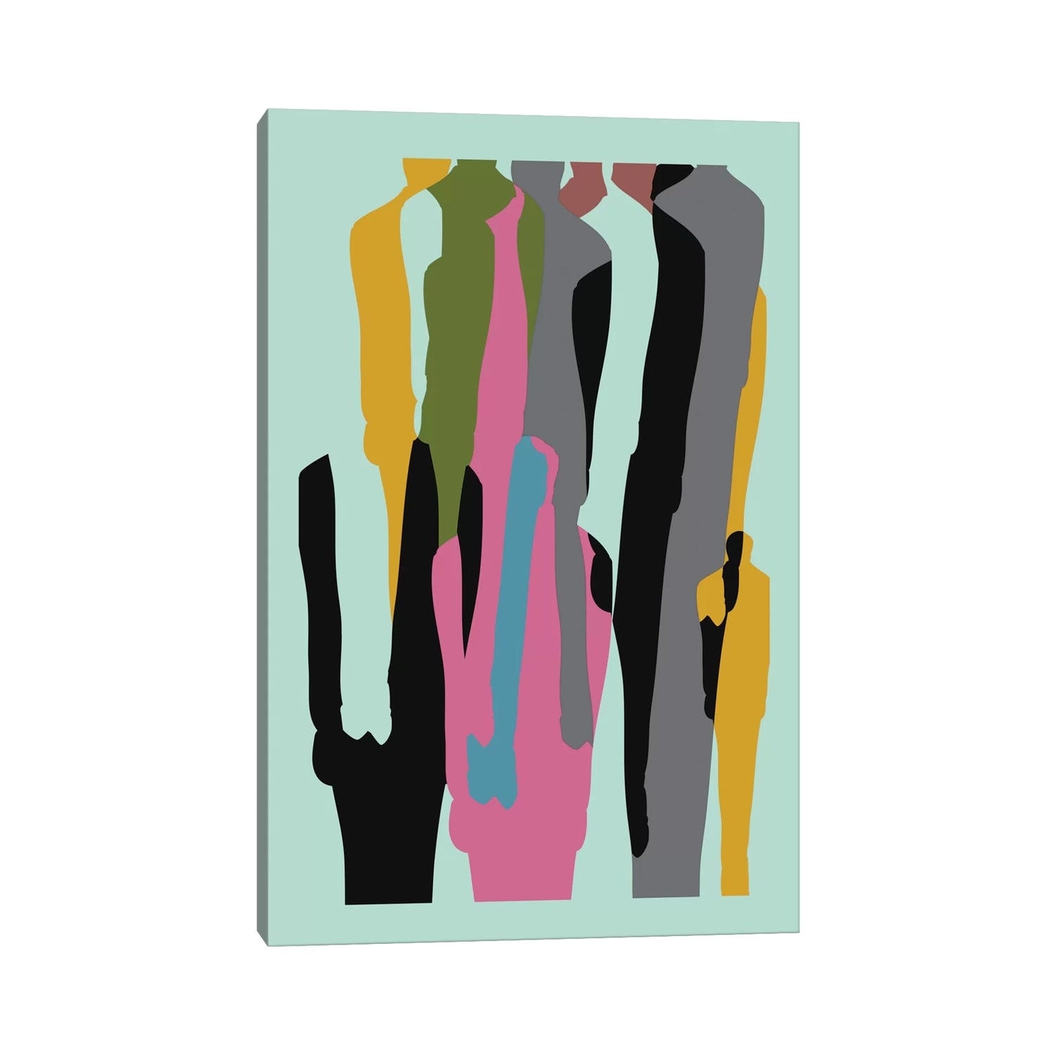 iCanvas "Crowd" by Flatowl Canvas Print