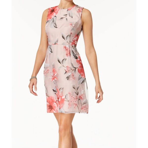 Shop Ivanka Trump Floral Mesh Print Women's A-Line Dress ...