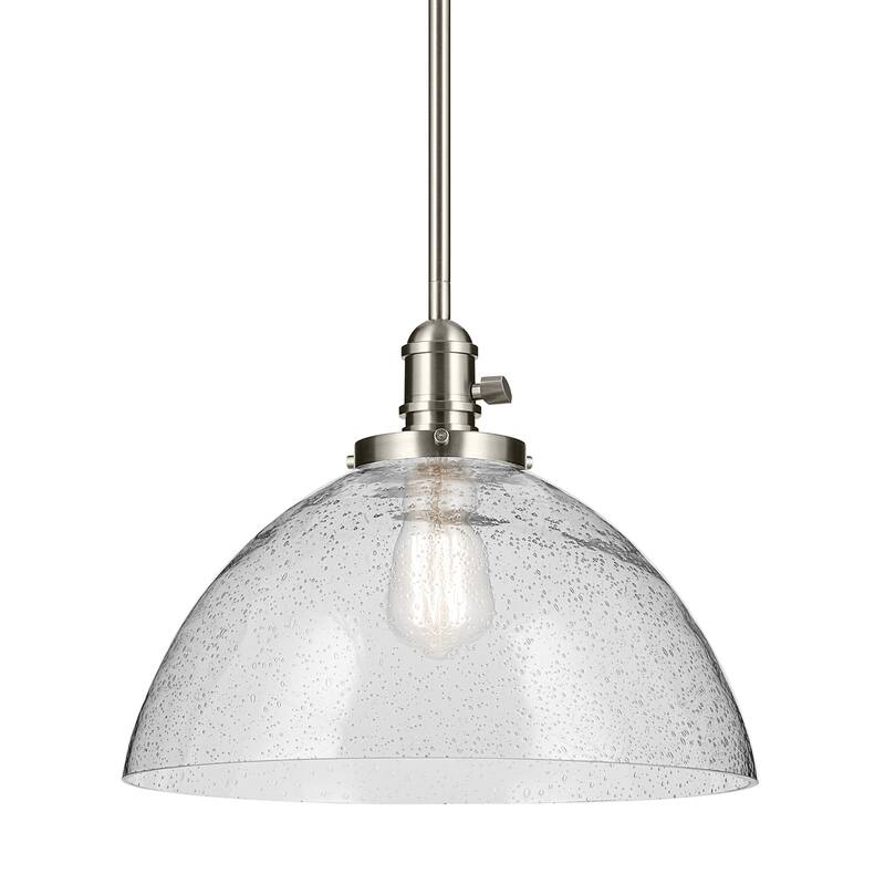 Kichler Lighting Avery 1-Light Pendant Light with Seeded Glass