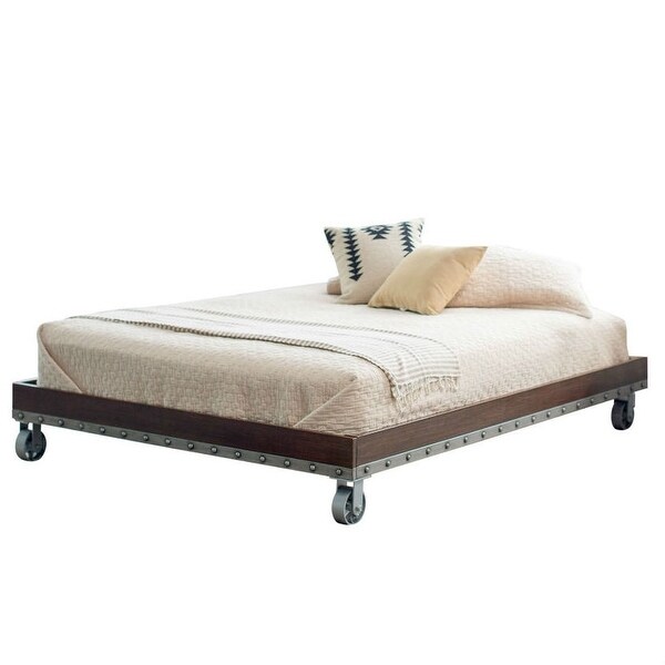 Unique Platform Bed On Casters for Large Space