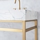 preview thumbnail 124 of 150, Ecija Bath Vanity, Metal Support with Composite Stone Top, no Mirror