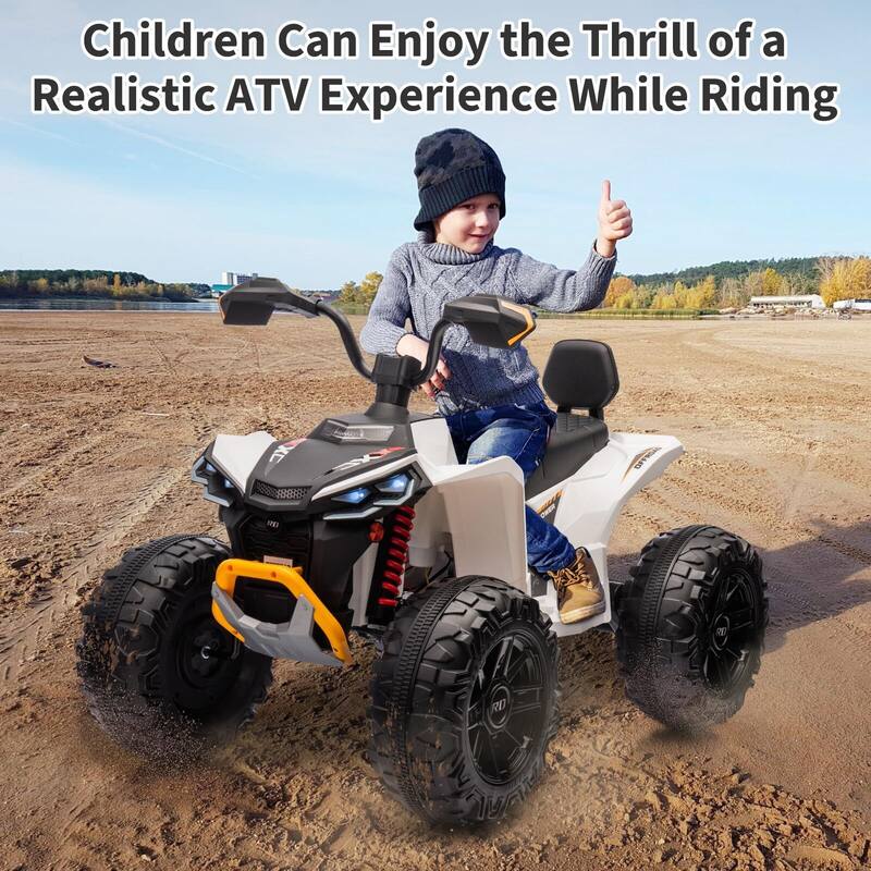 24V Ride on ATV for Kids, 2 Seater Electric Quad Car