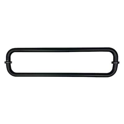 CEL 18" x 18" Tubular Back-to-Back Pull Handle / Towel Bar for shower door