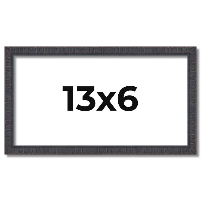 13x6 Frame Brown Solid Wood Picture Frame - Complete Modern Photo