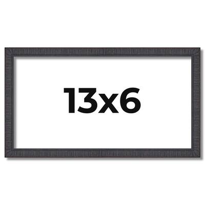 13x6 Frame Brown Solid Wood Picture Frame - Complete Modern Photo