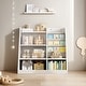 preview thumbnail 2 of 21, Kids Bookshelf and Toy Storage Organizer with Adjustable Shelves for Playroom, Nursery, and More White