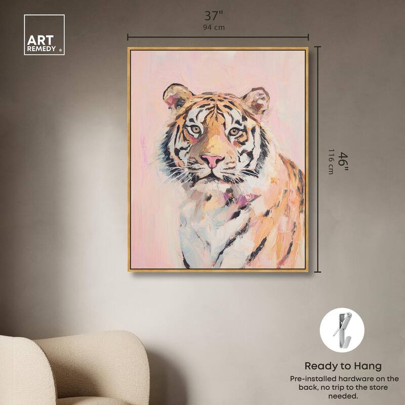 Quiet Tiger Canvas by Art Remedy