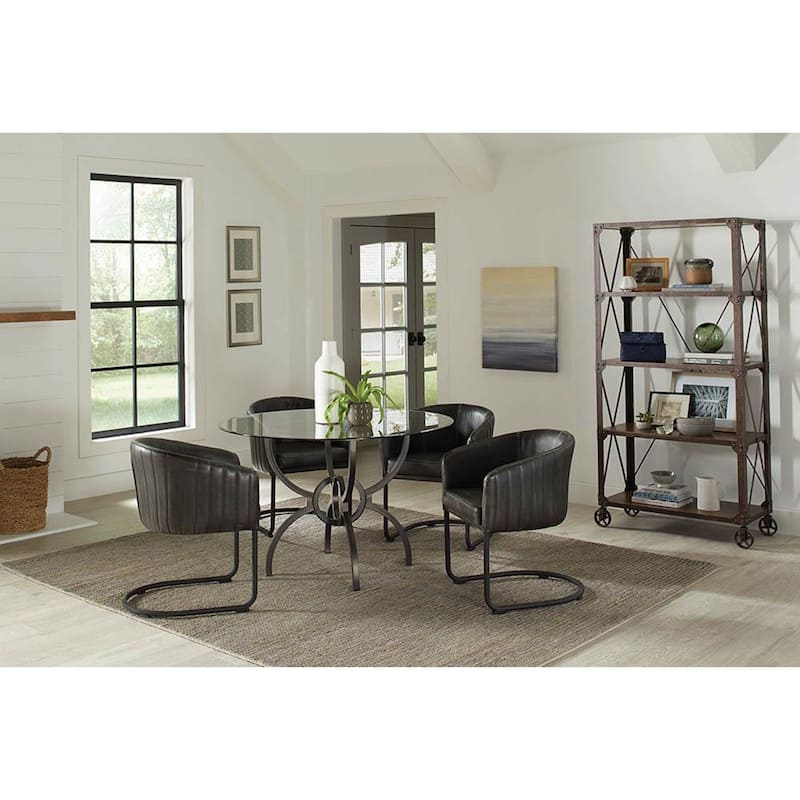 Brendelle Gunmetal Dining Table Base