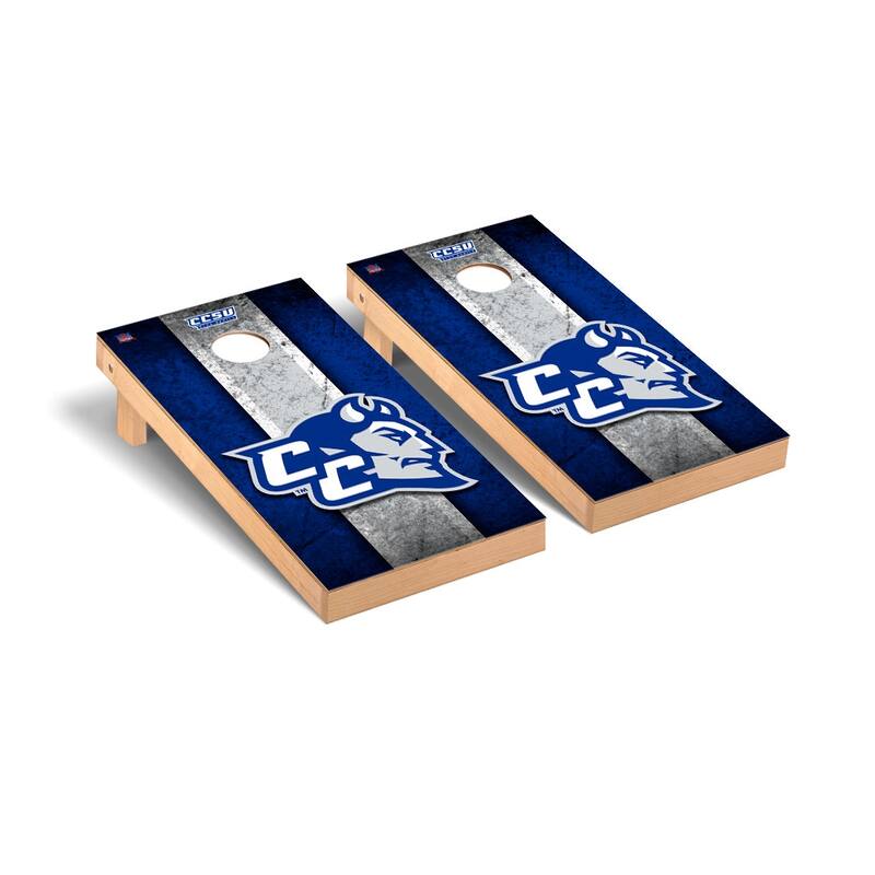 Central Connecticut State Blue Devils Vintage Cornhole Board Set