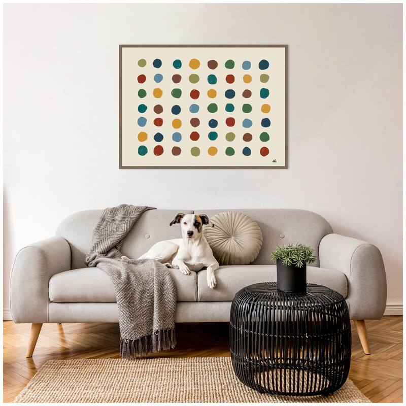 Kate and Laurel Meditation No. 3 by Kelly Knaga Framed Canvas Wall Art Print