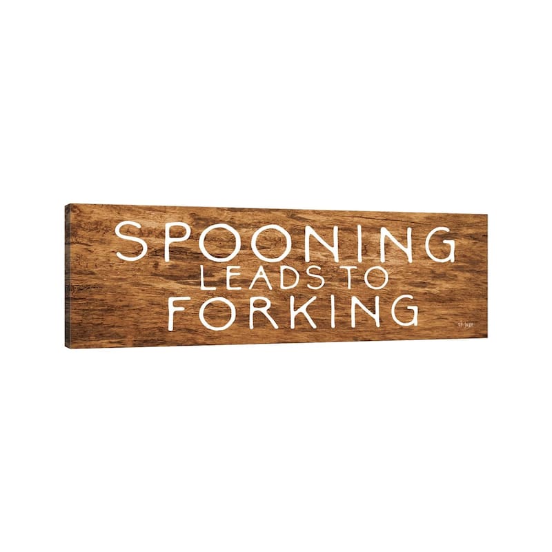 iCanvas "Spooning Leads to Forking" by Jaxn Blvd. Canvas Print