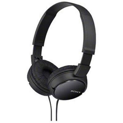Sony Mdr-Zx110blk Stereo Headphones - Padded Earcups - Black