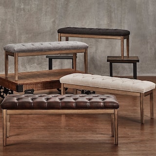 Benchwright Premium Tufted Reclaimed Bench by iNSPIRE Q Artisan