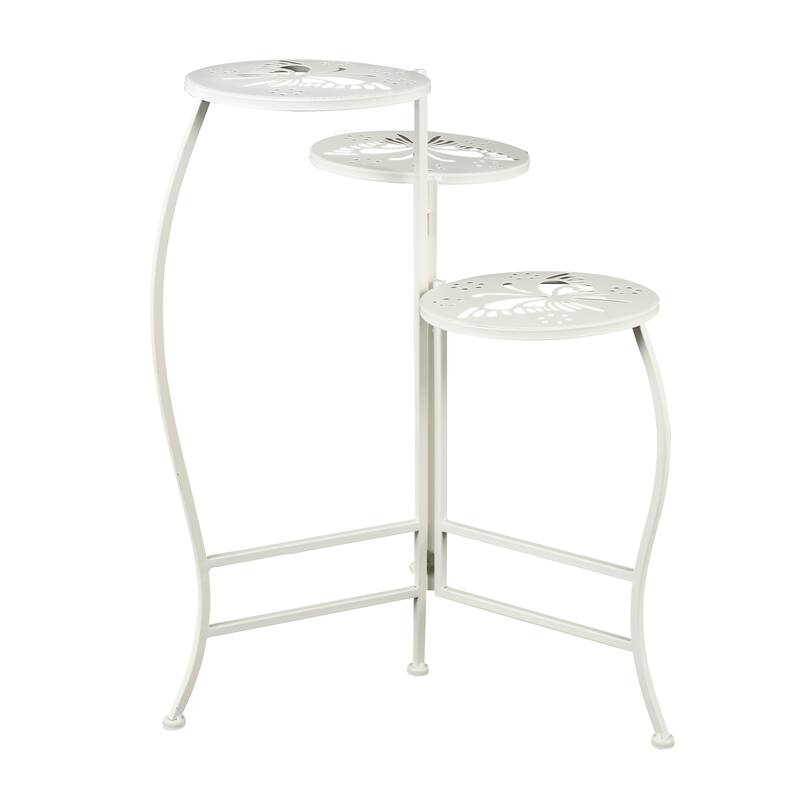 Metal Indoor Outdoor 3 Tier Floral Plantstand