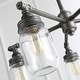 preview thumbnail 6 of 5, The Gray Barn Heavenly Winds 5-light Height Adjustable Glass Jar Chandeliers Kitchen Island - W25"xH23.5"