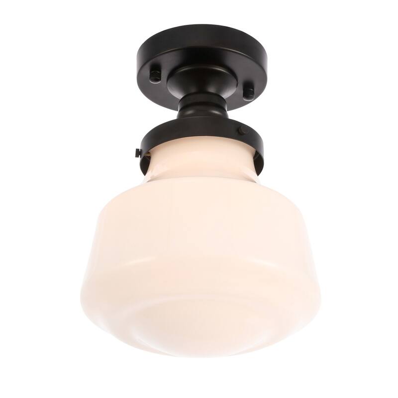 Nyle 1-Light Frosted Glass Flush mount
