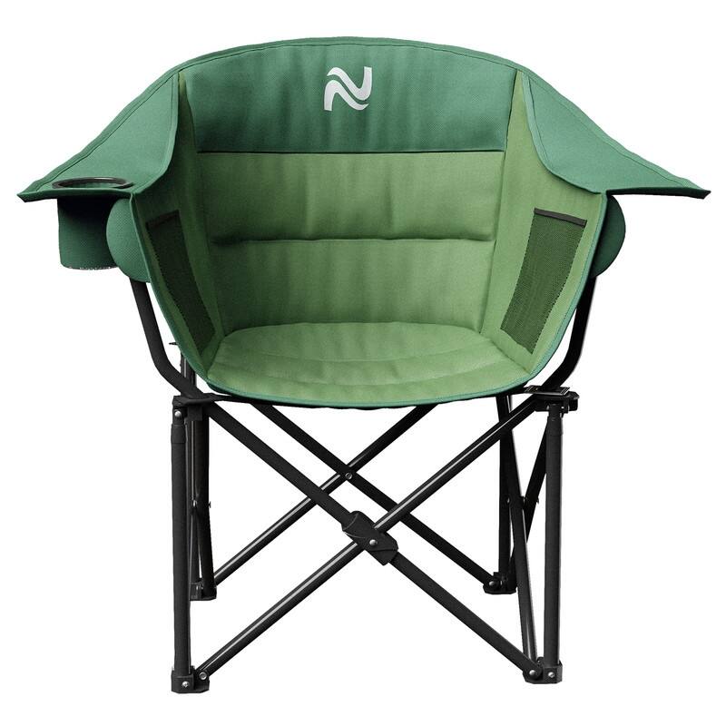 Oversized Padded Camping Chair with Armrests, Outdoor Sports, Camping