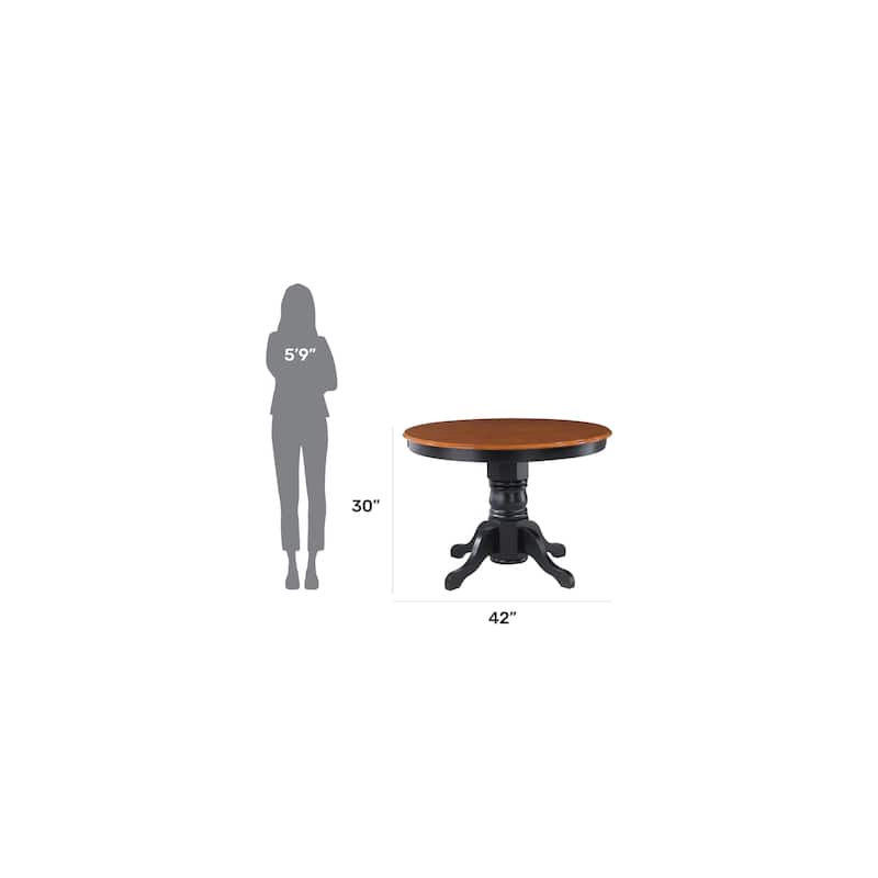 Homestyles 42" Round Pedestal Dining Table (Table Only)