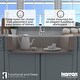 preview thumbnail 58 of 66, Karran Retrofit Farmhouse Quartz Single Bowl Kitchen Sink Kit
