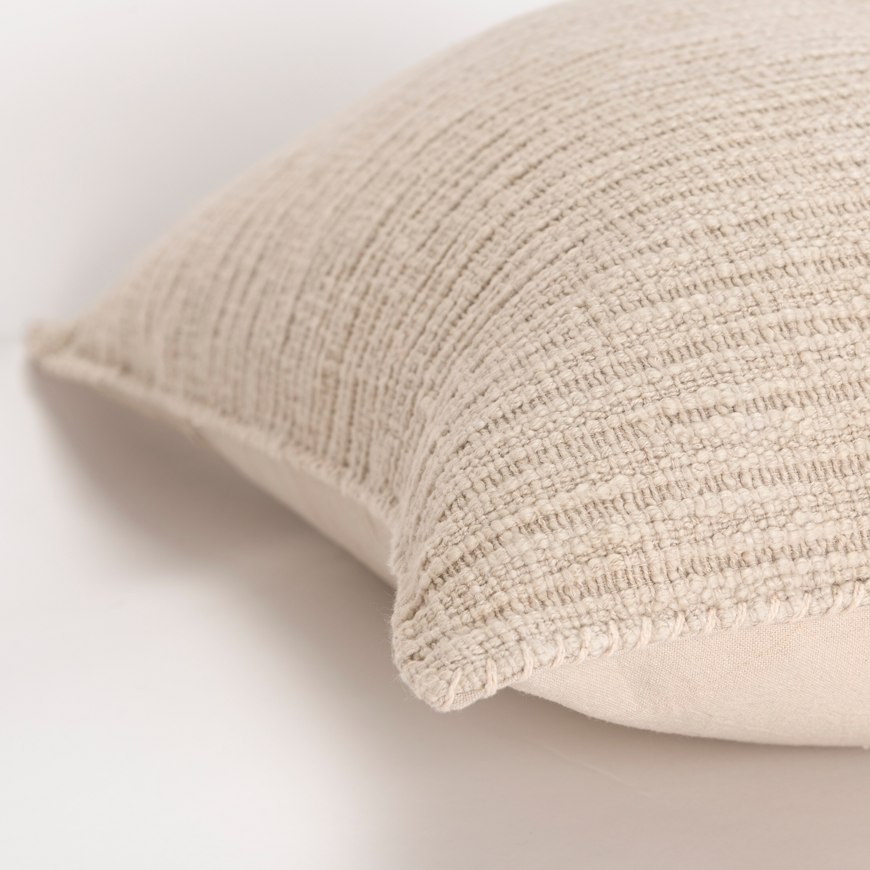 Rizzy Home Textured Stripe Woven Solid Throw Pillow Cover - Picture 12 of 28