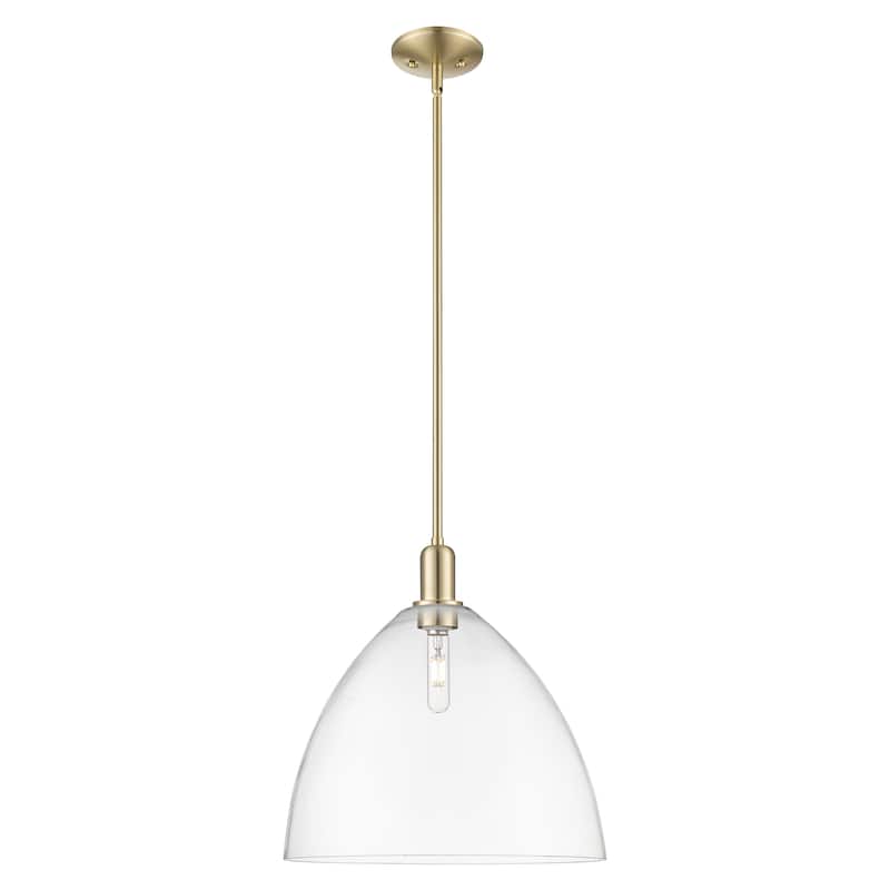 Innovations Lighting Endless Possibilities Arcadia - Bristol - 1 Light 16" Stem Hung Mini Pendant - Clear/Champagne Bronze