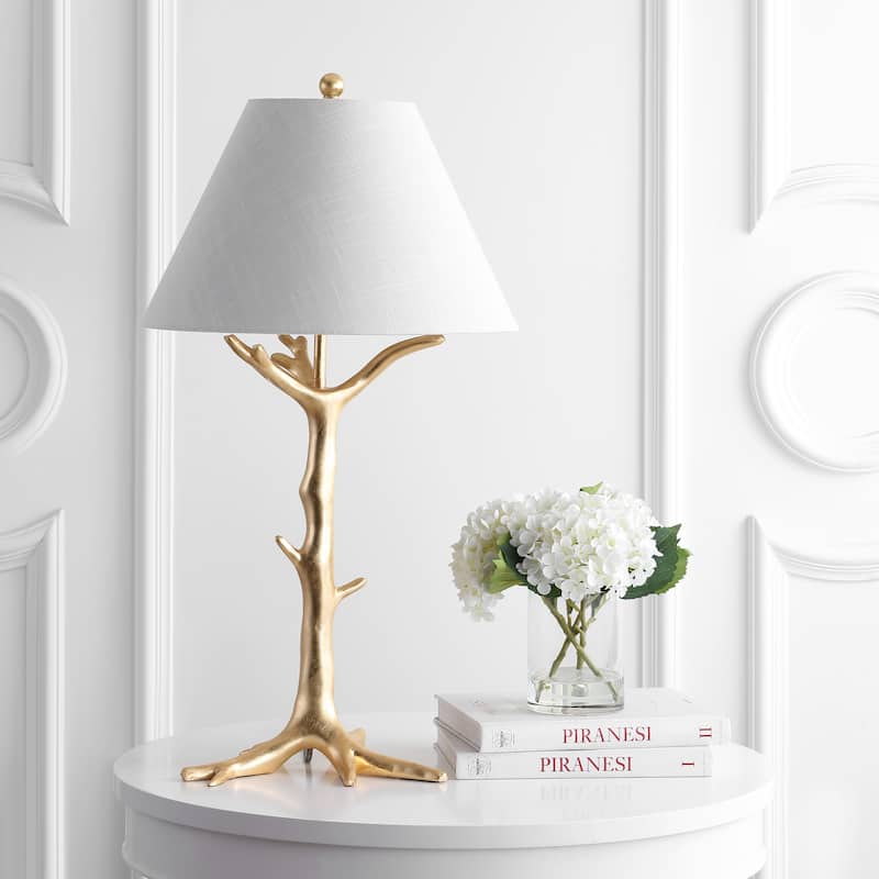 Arbor 33.5" Resin LED Table Lamp, Gold by JONATHAN Y