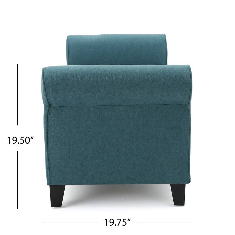 Hayes Upholstered Storage Ottoman Bench by Christopher Knight Home
