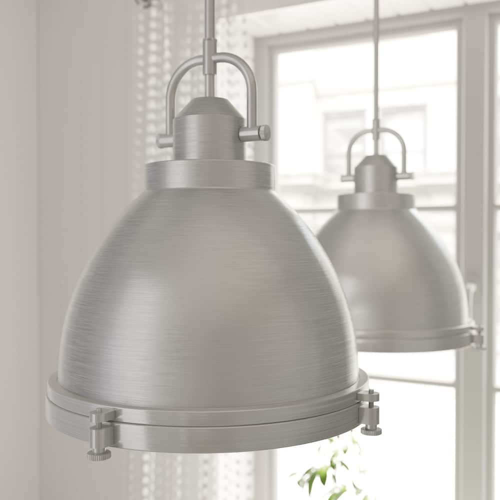 Hunter Bridgemoor 14" 2-Light Pendant - Kitchen Island, Dining Room - Modern Industrial, Farmhouse