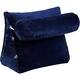 Cheer Collection Wedge Shaped Support Pillow and Bed Rest Cushion for Reading, Gaming, Watching - with Adjustable Neck Pillow