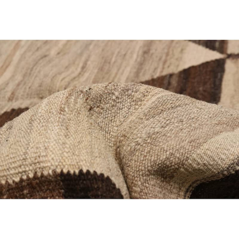 Sivas Beige, Brown Kilim 6'8" x 9'9" - 6'8 x 9'9