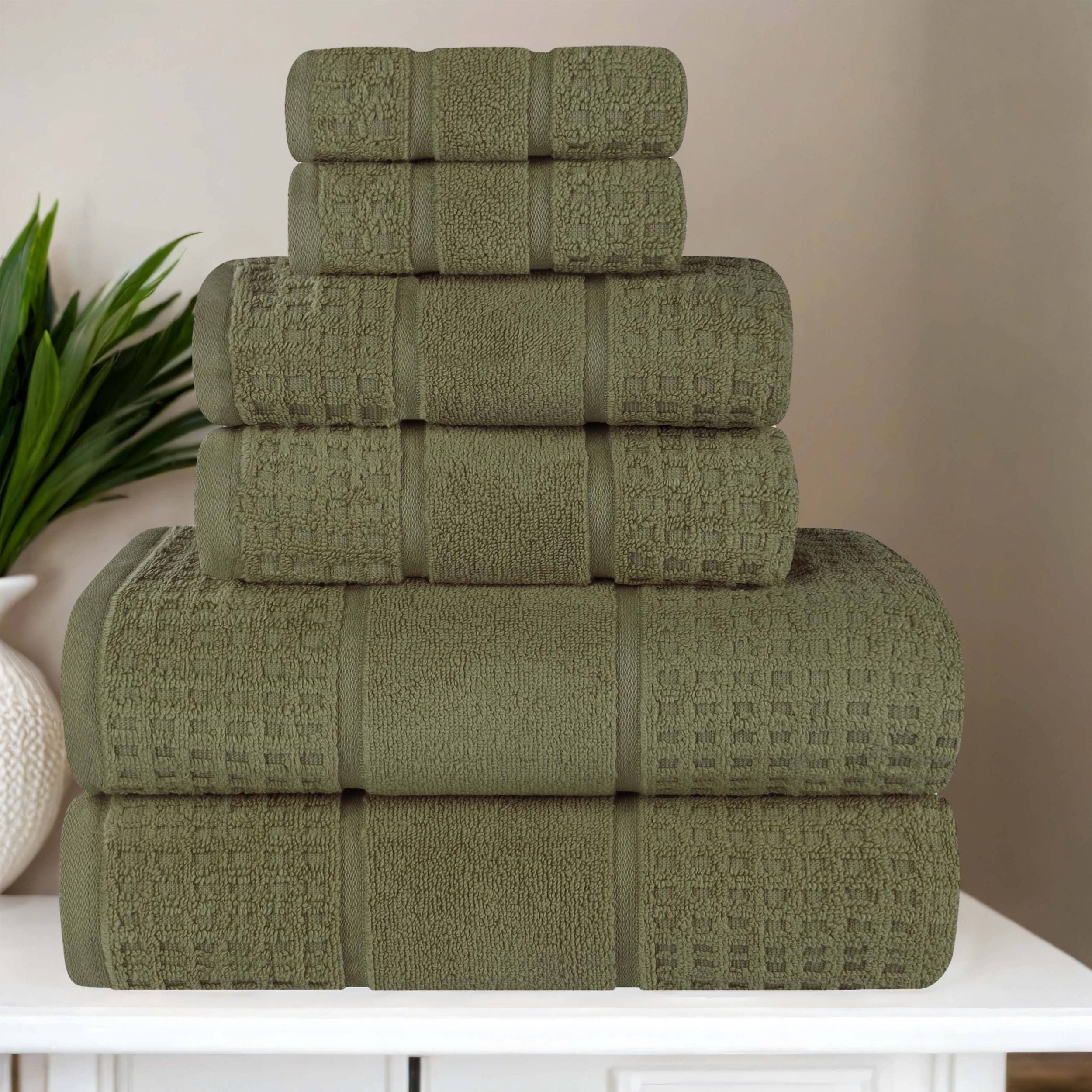 Nautica Brookwater Cotton 6 Piece Towel Set 6 Piece Bed Bath Beyond 34387792