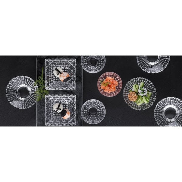 Set De 2 Plateaux De Service Nachtmann Bossa Nova - Cristal Décoratif - Neuf Dans Sa Boîte