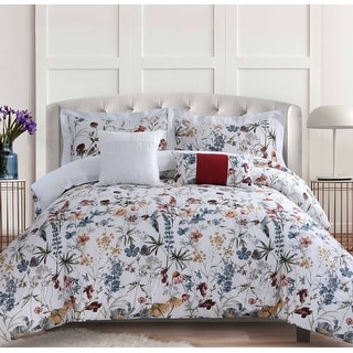 Amalfi 5-piece 300 Thread Count Cotton Oversized Comforter Set - On ...