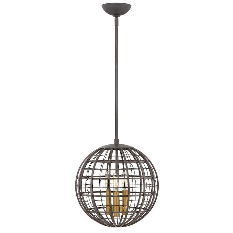 Hinkley Lighting Terra 3 Light 13" Wide Pendant - Oiled Bronze