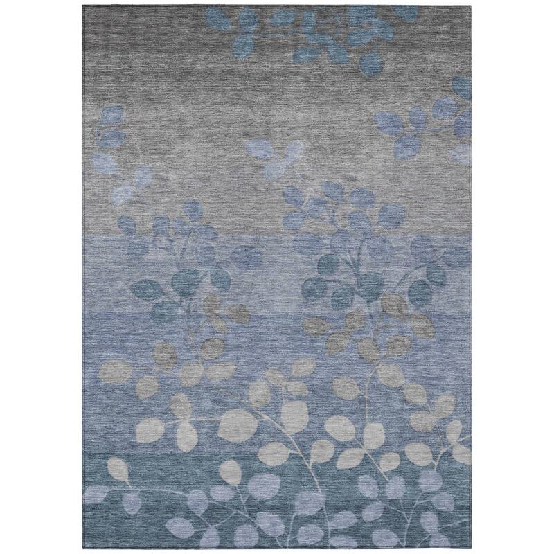HomeRoots Floral Transitional Rectangle Outdoor Rug