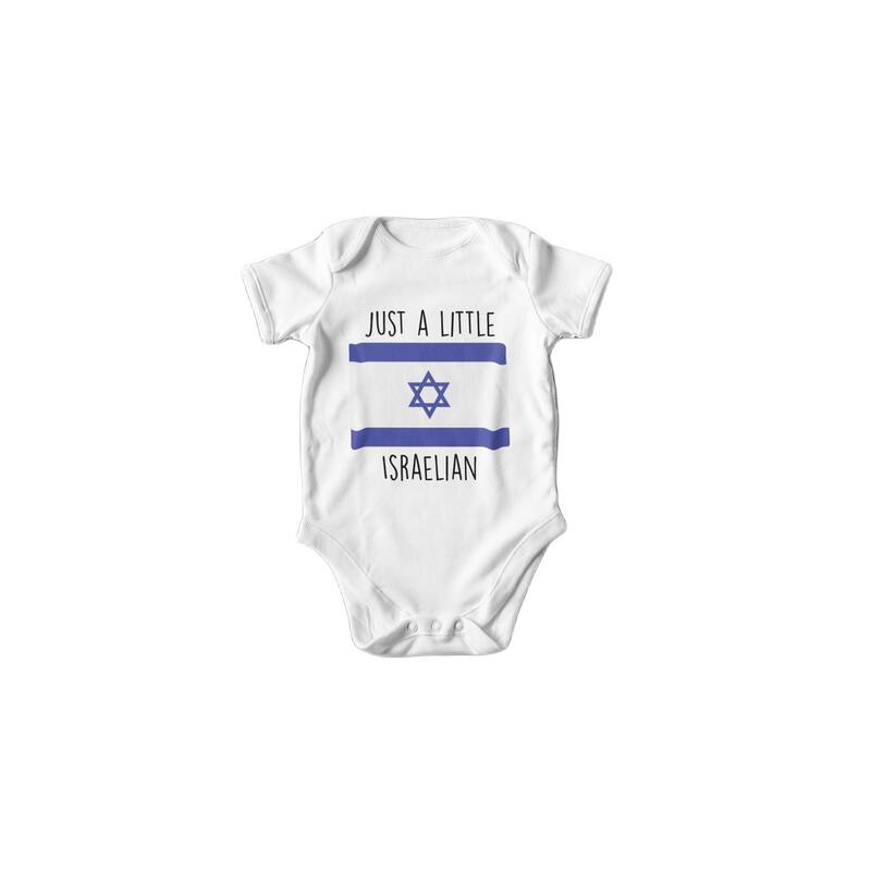 Israel - Baby Boy Girl Clothes Infant Bodysuit Funny Cute Newborn - Blue - 0-3M