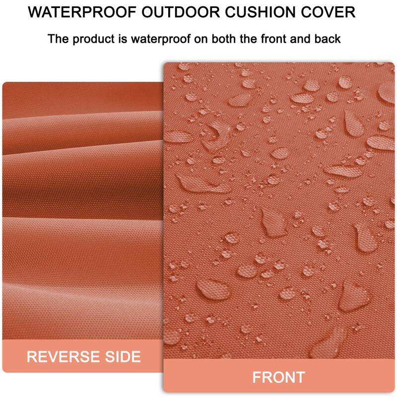 Outdoor Loveseat Cushion Set (Set of 1 Seats,48x24in, 2 Backs,24x18in )
