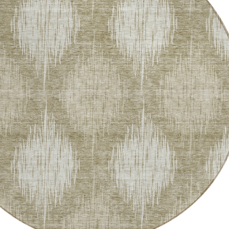 HomeRoots Ikat Transitional Rectangle Outdoor Rug
