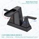 preview thumbnail 5 of 18, Vanityfair Double Handle Centerset Waterfall Bathroom Sink Faucet with Drain Assembly