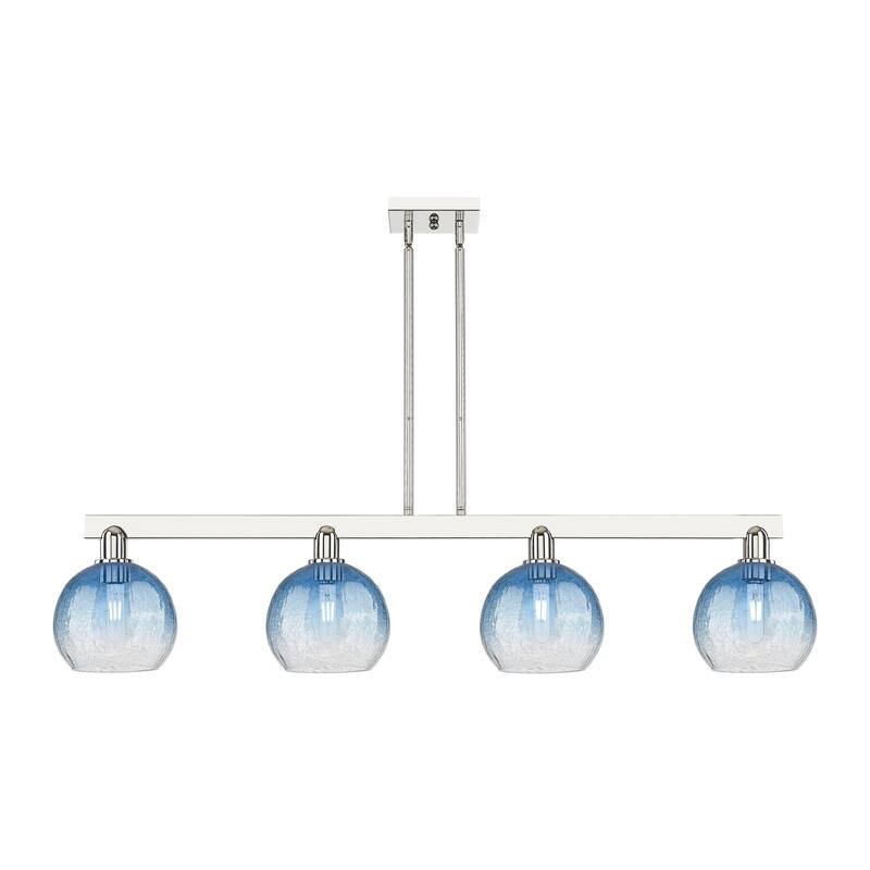 Innovations Lighting Urban Downtown - Brookhaven Globe - 4 Light 48" Stem Hung Island Light