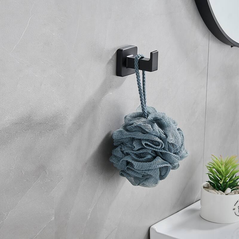 4-Piece Bath Hardware Set with Towel Bar,Towel Ring,Toilet Paper Holder and Towel Hook