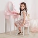 preview thumbnail 4 of 9, Teamson Kids - Little Princess Rapunzel Play Vanity Set - Pink / Grey