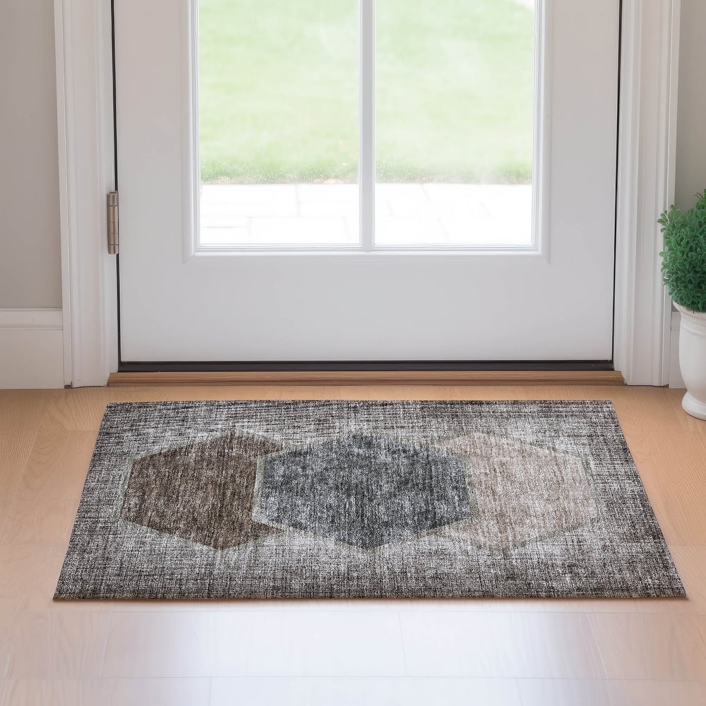 Premium Washable Super Soft Modern Hexy Mayfield Rug