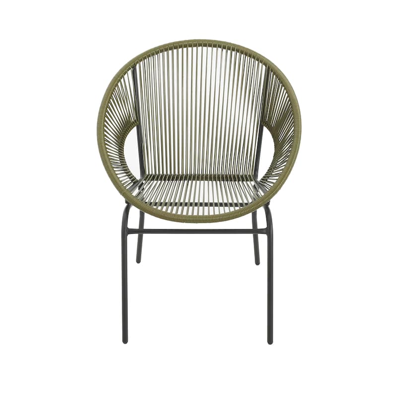Nusa Outdoor Modern Rattan Club Chair (Set of 2) by Christopher Knight Home