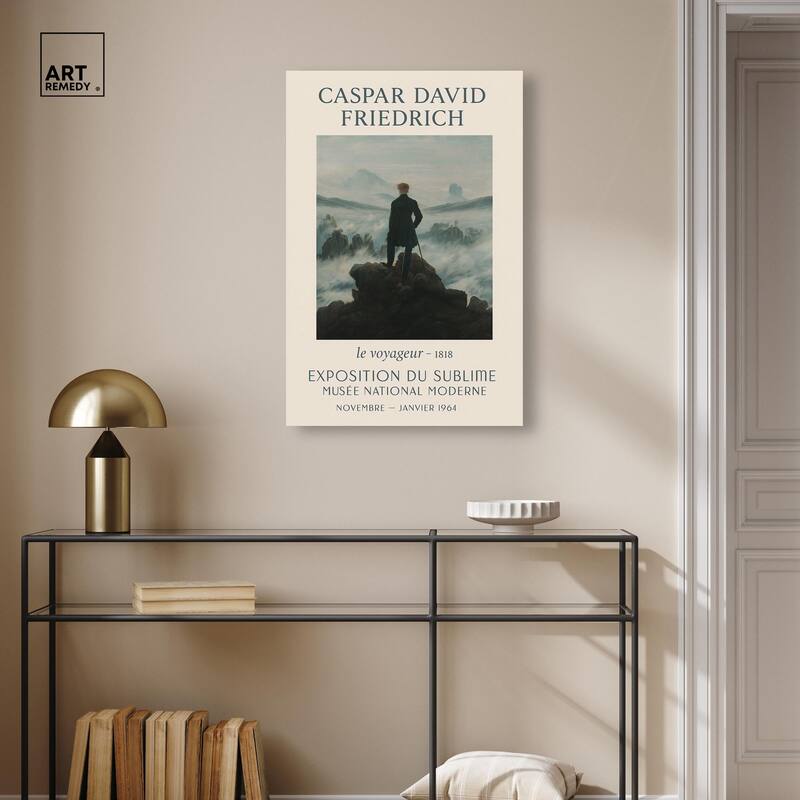 Wanderer Above the Sea of Fog Canvas by Art Remedy, Gallery Wrapped