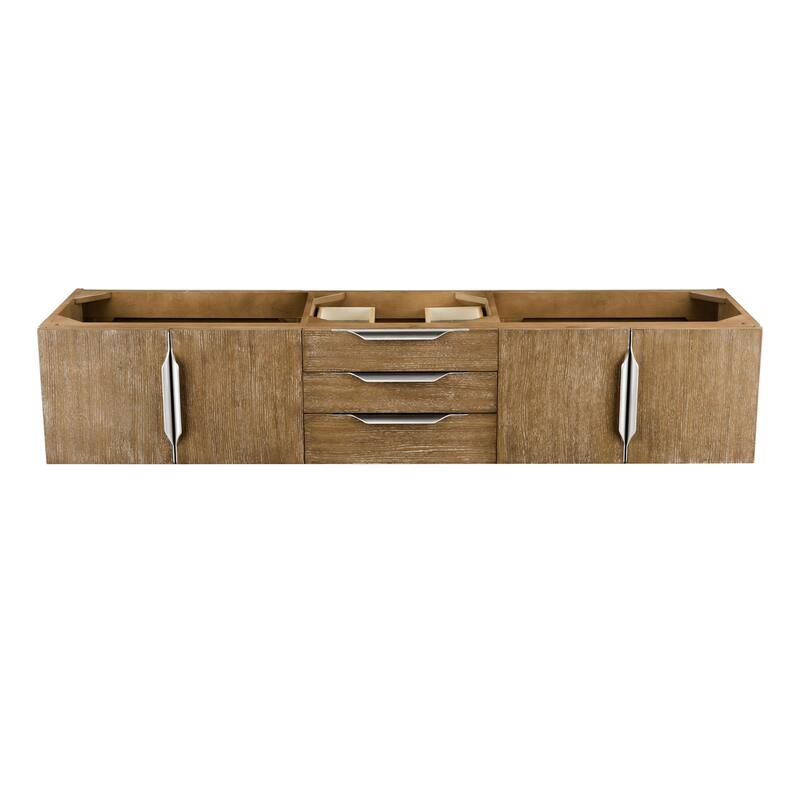 James Martin Vanities 983-V72D-W-N Columbia 72" Double Wall Mounted - Latte Oak